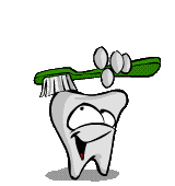 animated brushing tooth